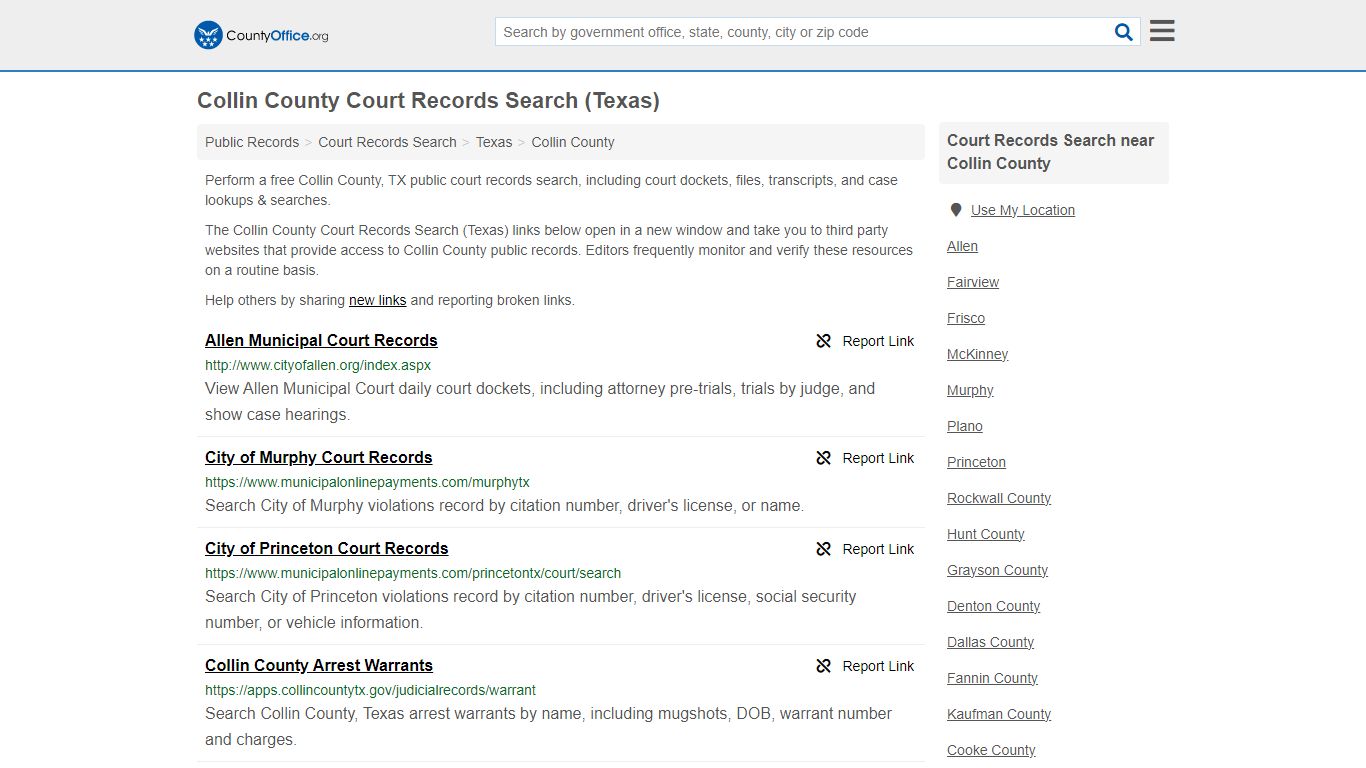 Collin County Court Records Search (Texas) - countyoffice.org